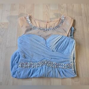 Deb Iridescent Gemmed Prom Dress Size 11
